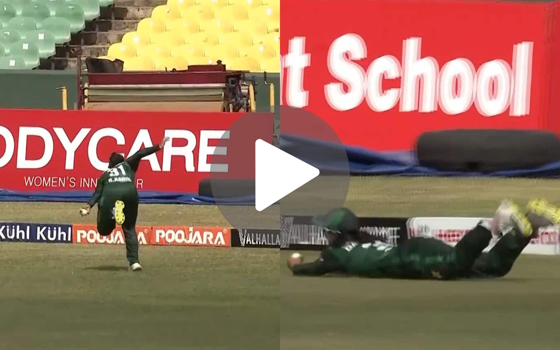 [Watch] Pakistan’s Sidra Ameen's Insane Acrobatic Catch Humiliates Babar And Co In Asia Cup 2024